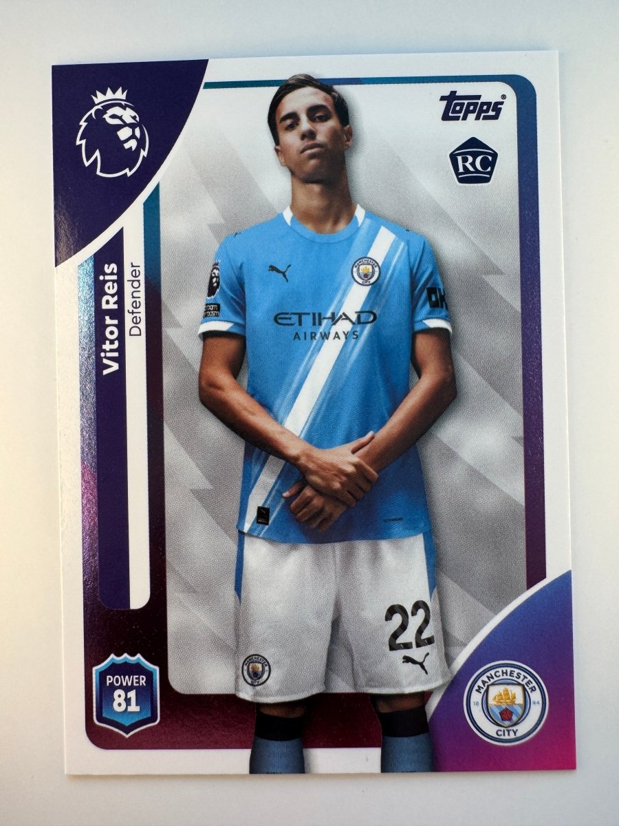 Vitor Reis 185 — 2025 - 26 Topps Premier League — Manchester City Rookie Card by KitRoom Cards on MYNTED