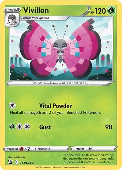 Vivillon - 013/163 - Reverse Holofoil by The Archive Stop on MYNTED