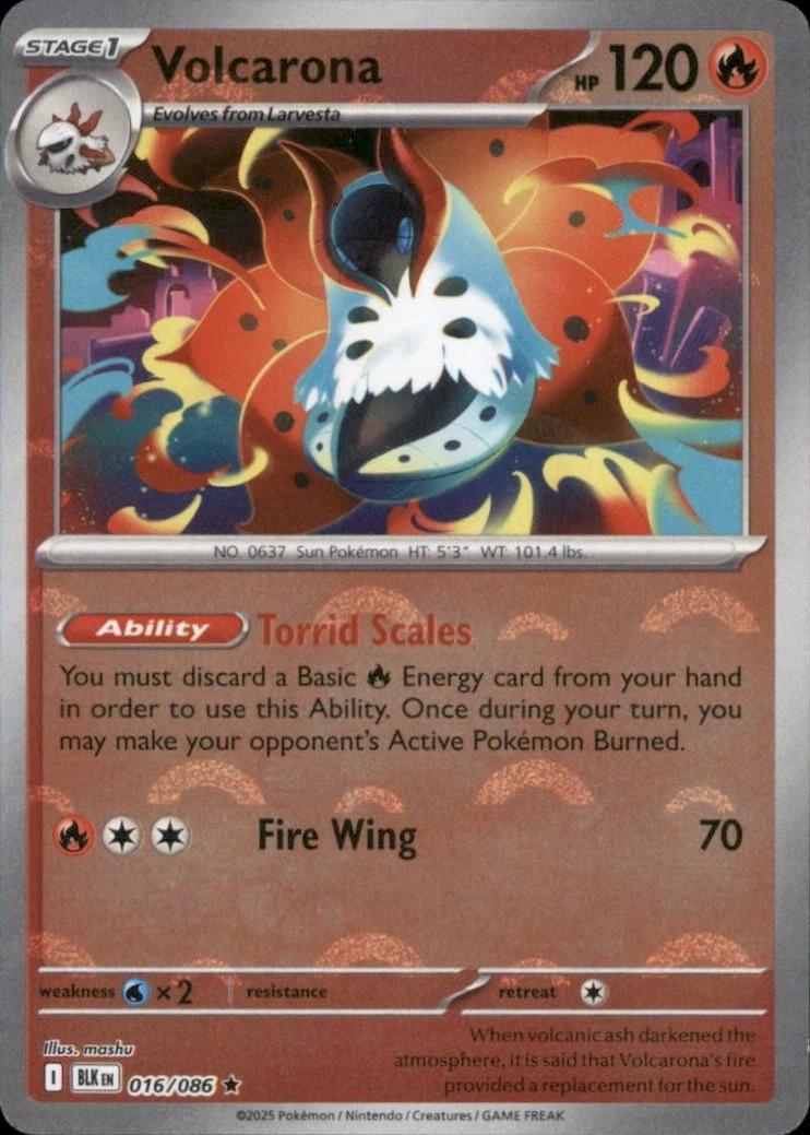 Volcarona - 016/086 (Poke Ball Pattern) - SV: Black Bolt (BLK) by SAFAQATI on MYNTED