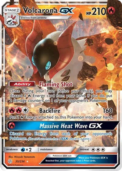 Volcarona GX - SM - Cosmic Eclipse (SM12) by P0kellector on MYNTED
