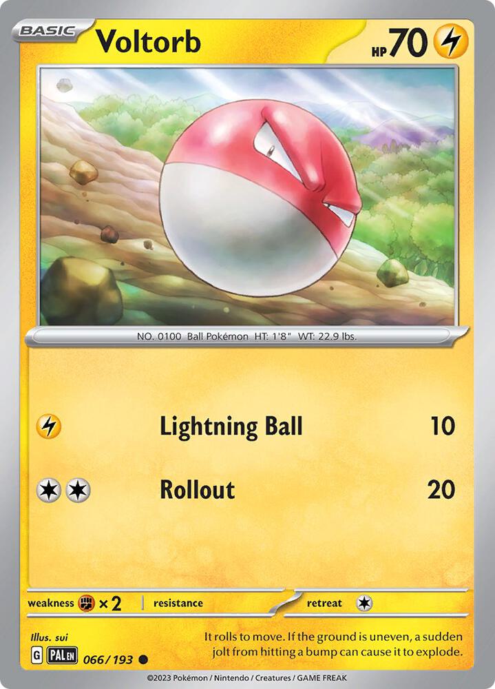 Voltorb 066/193 Normal · Paldea Evolved (PAL) by PokeMarsi on MYNTED