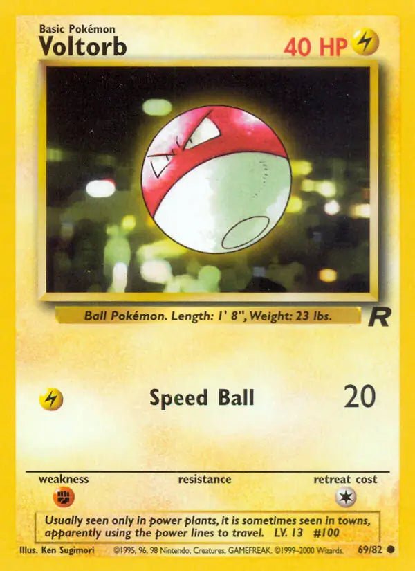 Voltorb - 69/82 - Team Rocket (Unlimited) LP by The Archive Stop on MYNTED