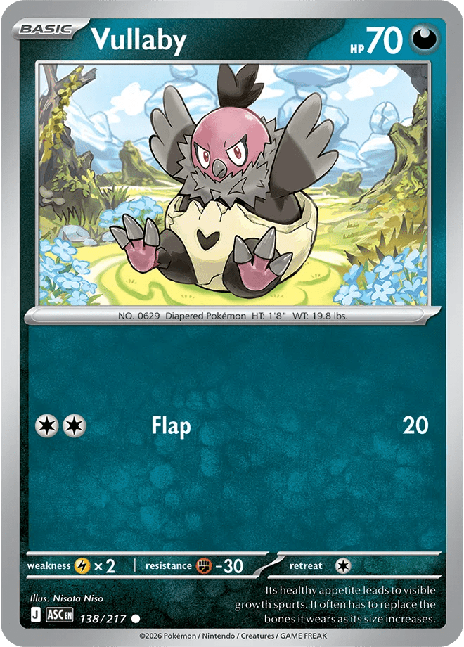 Vullaby Ascended Heroes Common 138/217 by PokeMagic on MYNTED