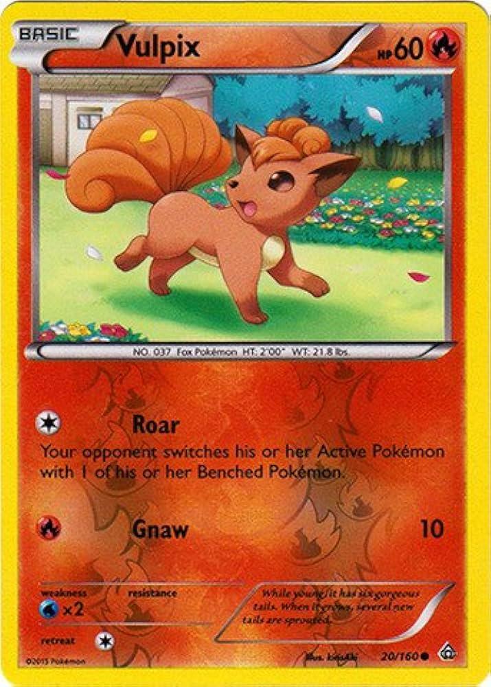 Vulpix - Primal Clash 20/160 Reverse Holofoil by The Greatest on MYNTED