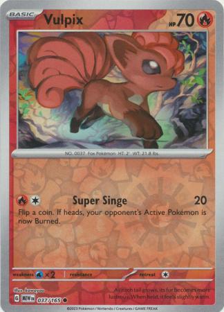 Vulpix SV: 151 Common • 037/165 Reverse Holofoil by Shark Pop Culture on MYNTED