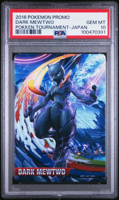 PSA 10 (SET OF 2) 2016 POKEMON PROMO POKKEN TOURNAMENT SHADOW MEWTWO + DARK  MEWTWO