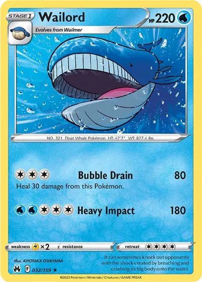 Wailord 032/159 · Normal (Crown Zenith) by The Archive Stop on MYNTED