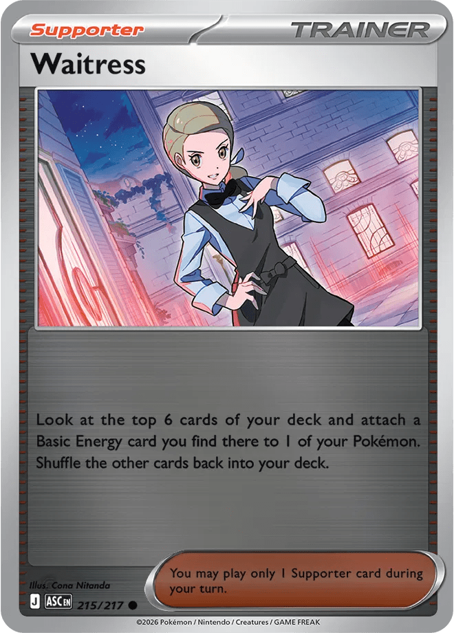 Waitress Ascended Heroes Common • 215/217 Reverse Holofoil by Shark Pop Culture on MYNTED
