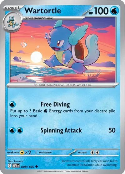 Wartortle 008/165 · Normal (SV: 151) by Devastation Collectibles on MYNTED