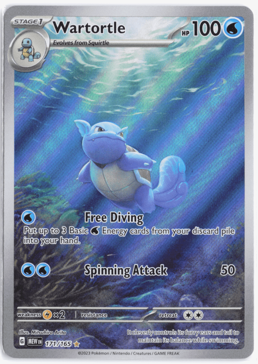 Wartortle SV: 151 Illustration Rare 171/165 by Schmutzfink TCG on MYNTED