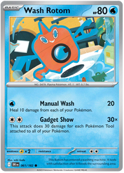 Wash Rotom 061/182 Common | Scarlet & Violet – Destined Rivals by Worth the XP on MYNTED