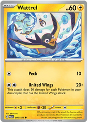 Wattrel 080/193 · Normal (Paldea Evolved) by Devastation Collectibles on MYNTED