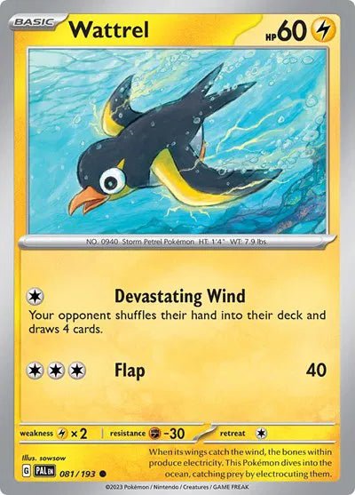 Wattrel - 081/193 - Reverse Holofoil by The Archive Stop on MYNTED