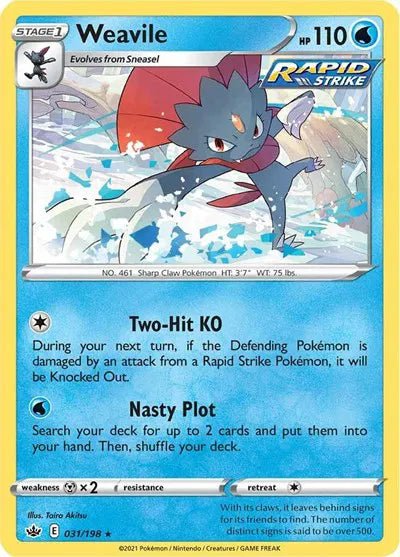 Weavile - 031/198 - Reverse Holofoil by The Archive Stop on MYNTED