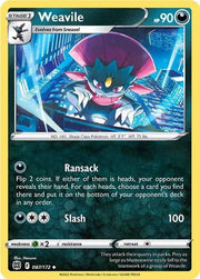 Weavile - 087/172 - Normal by The Archive Stop on MYNTED