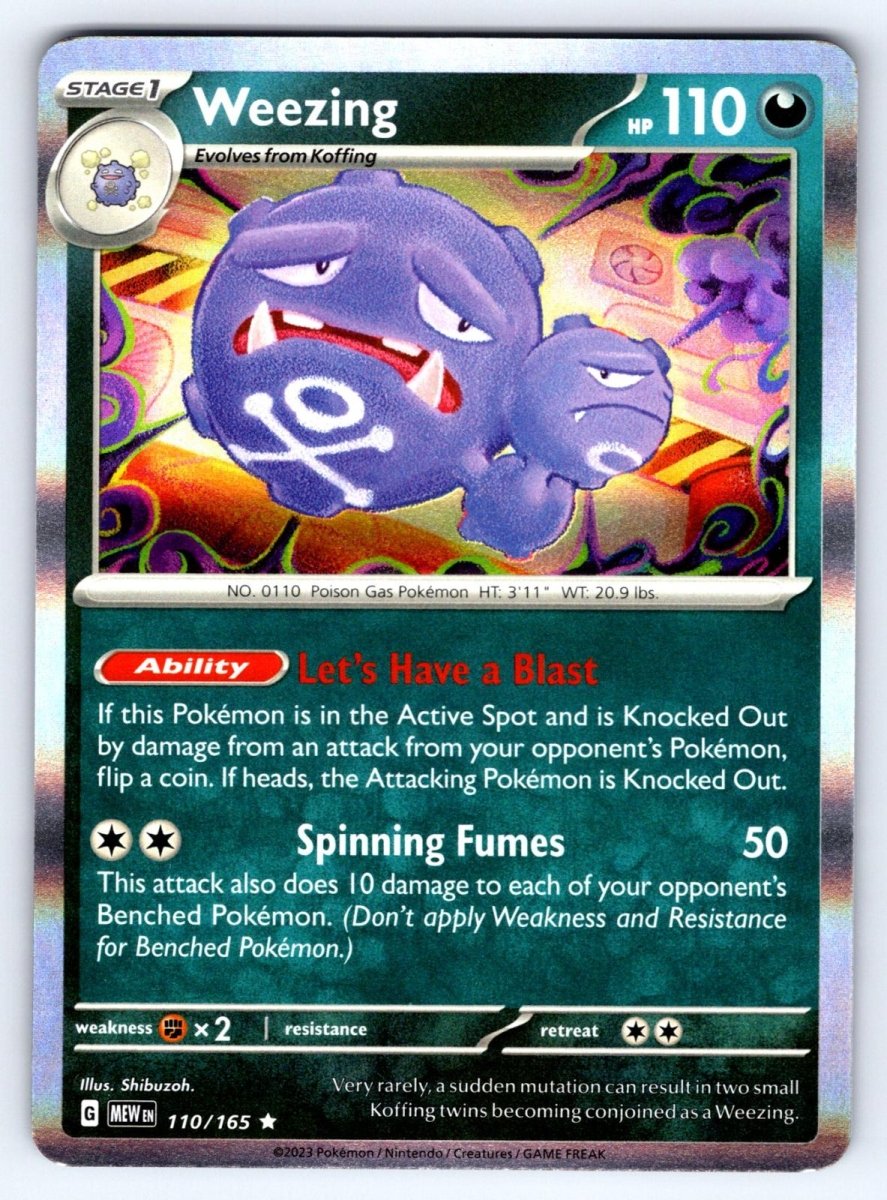 Weezing SV: 151 Rare • 110/165 Holofoil by Shark Pop Culture on MYNTED