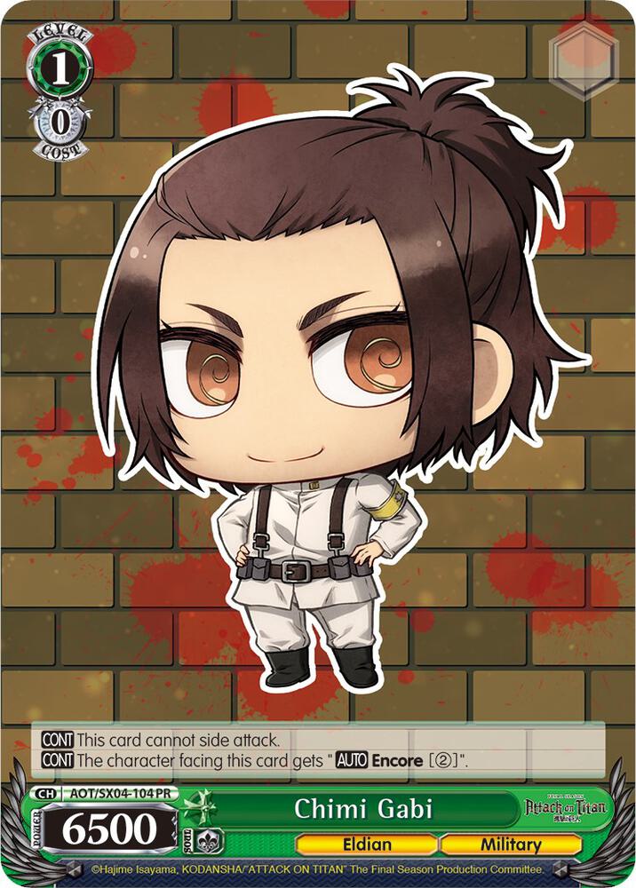 Weiss Schwarz Attack On Titan: Final Season Chimi Gabi by Apex Cards on MYNTED