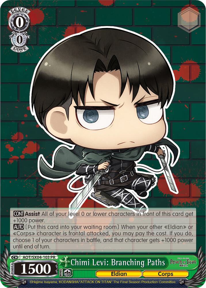 Weiss Schwarz Attack On Titan: Final Season Chimi Levi by Apex Cards on MYNTED