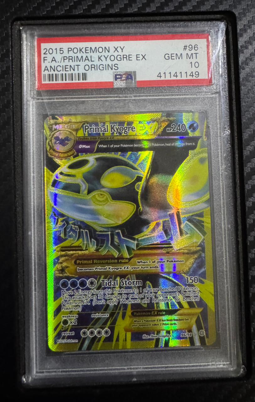 PSA 10 Pokémon Primal Kyogre EX #96 Full Art
