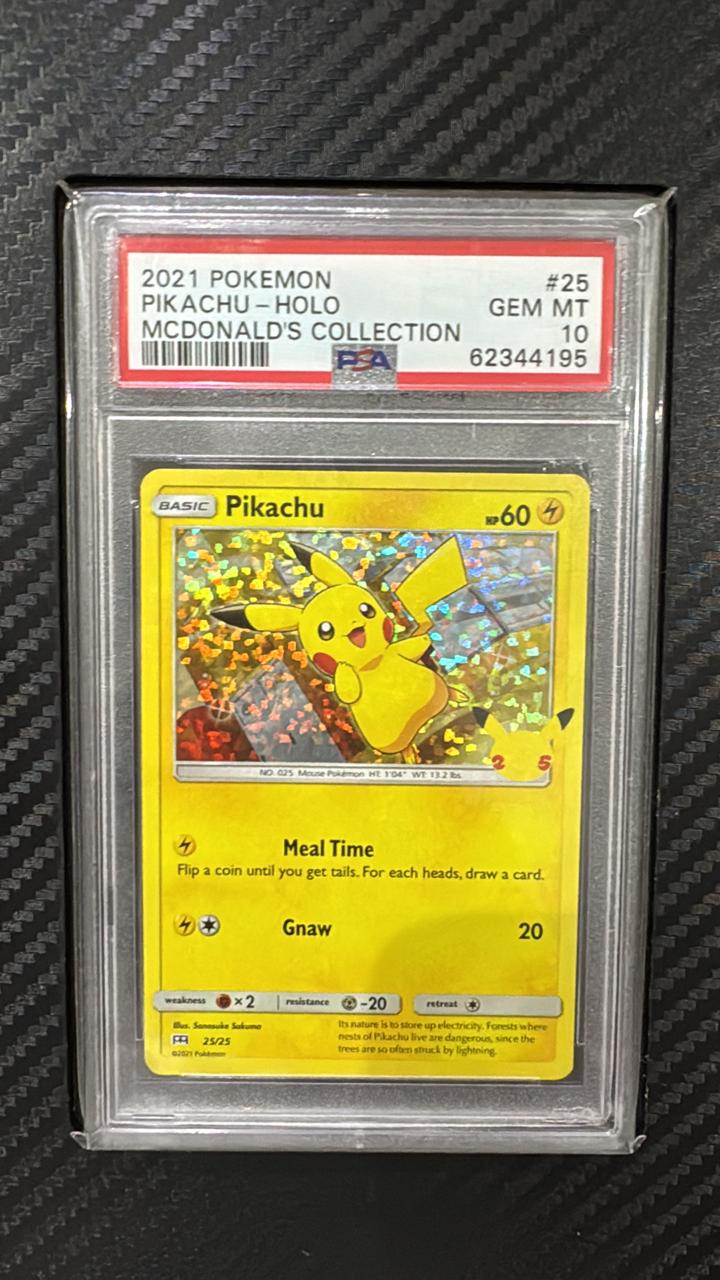 PSA 10 POKEMON MCDONALD'S COLLECTION #25 PIKACHU-HOLO MCDONALD'S COLLECTION