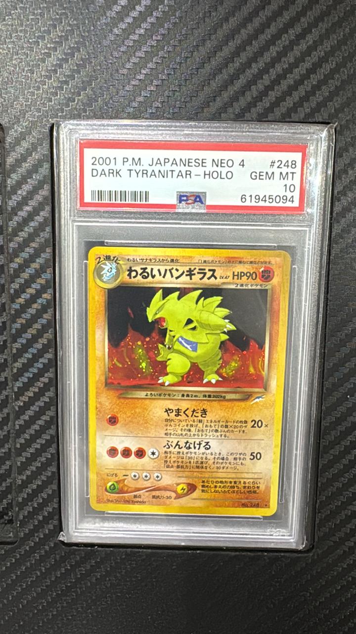 PSA 10 POKEMON JAPANESE NEO 4 #248 DARK TYRANITAR-HOLO