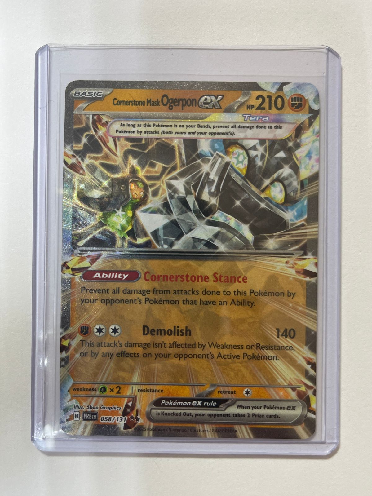Cornerstone Mask Ogerpon EX 058/131