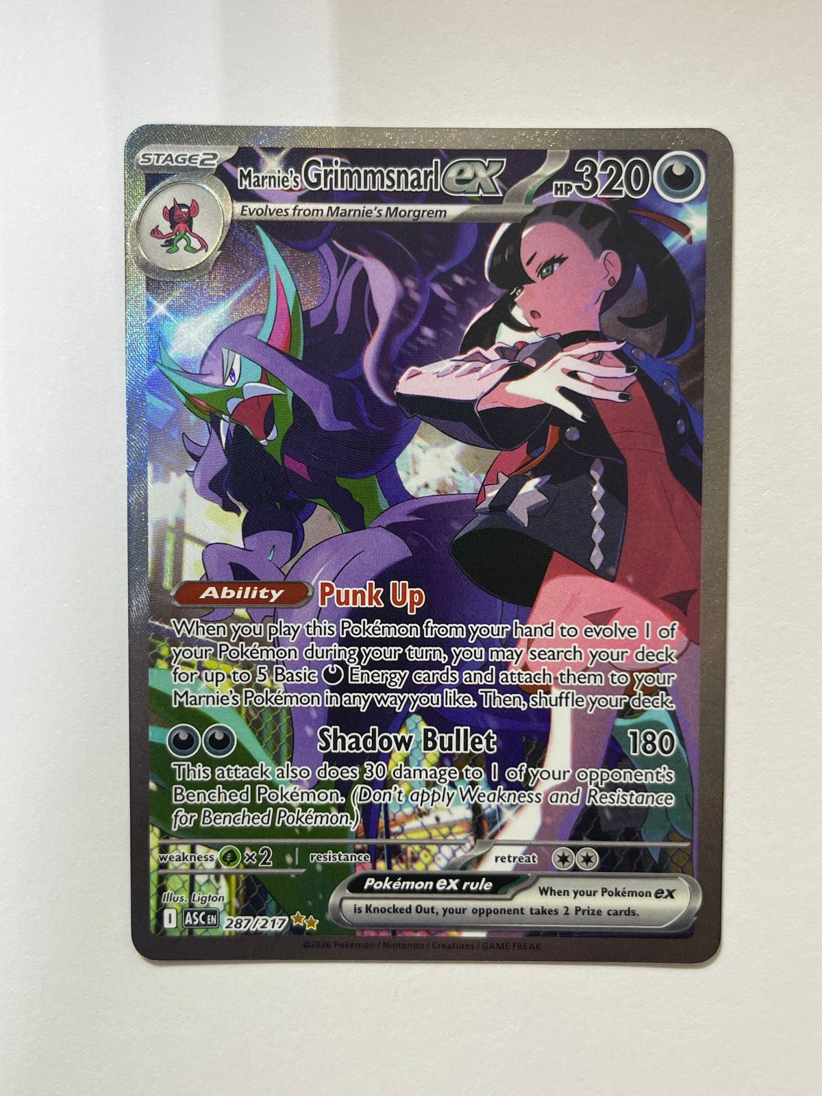 Marnie's Grimmsnarl EX 287/217