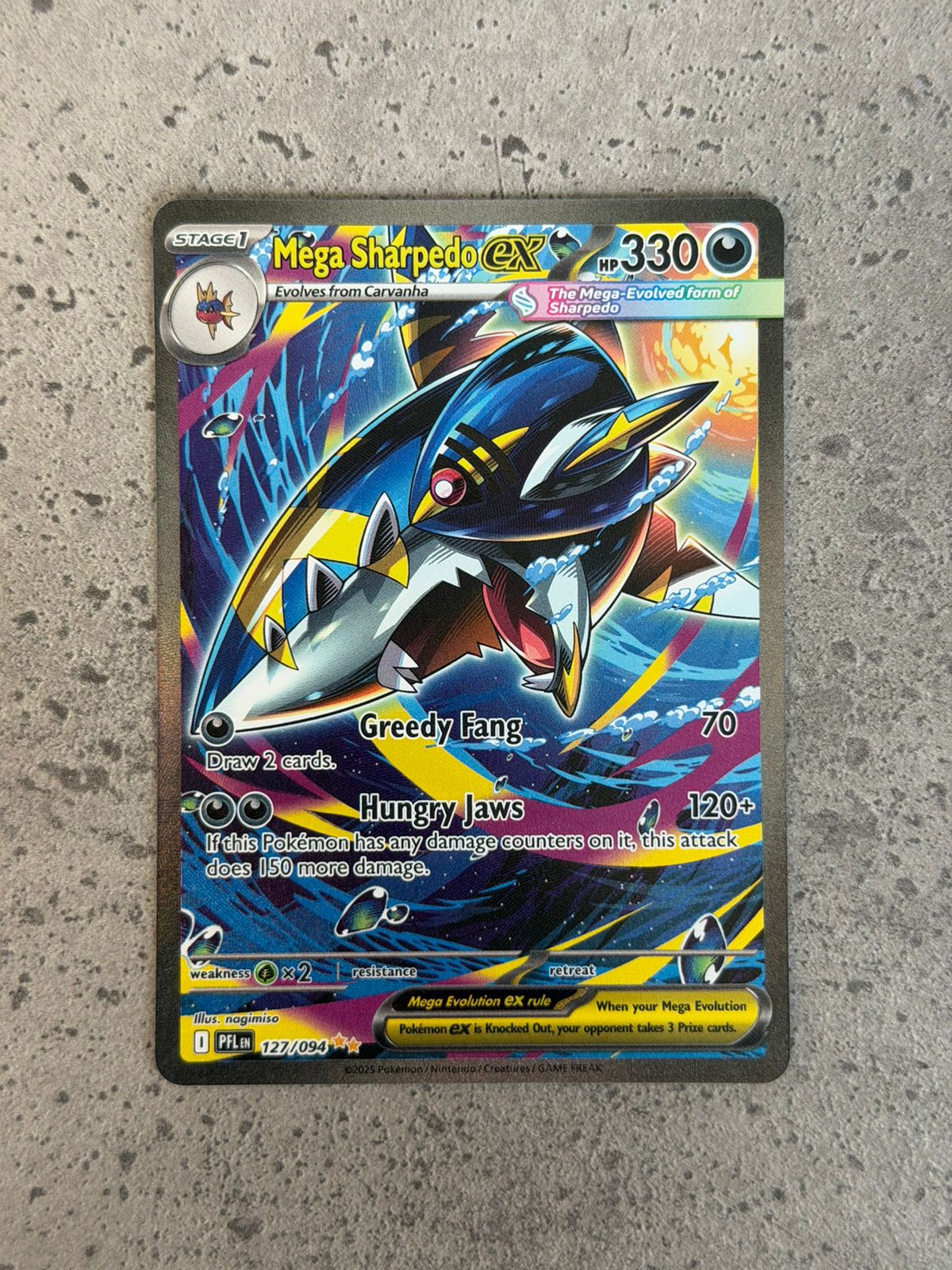 Mega Sharpedo EX - Phantasmal Flames 127/094