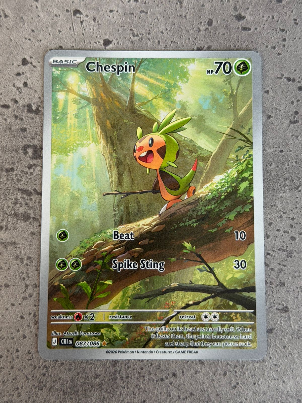 Chespin - Chaos Rising 087/086