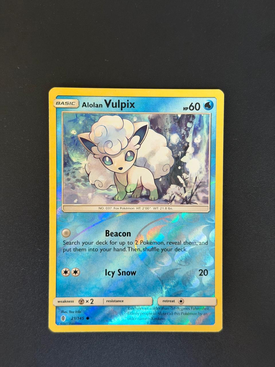 Alolan Vulpix Guardians Rising 21/145 Reverse Holofoil