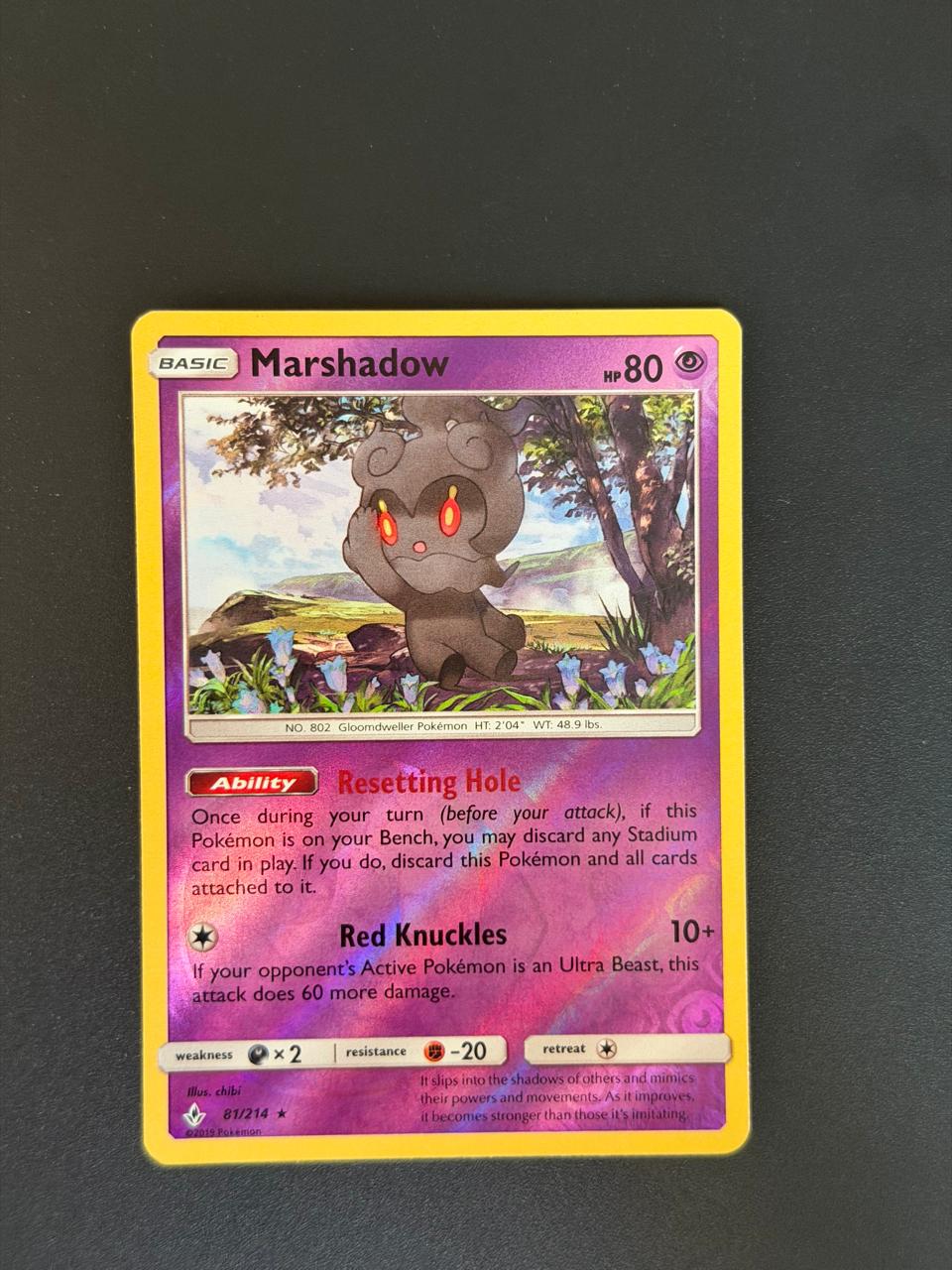 Marshadow Unbroken Bonds 81/214 Reverse Holofoil