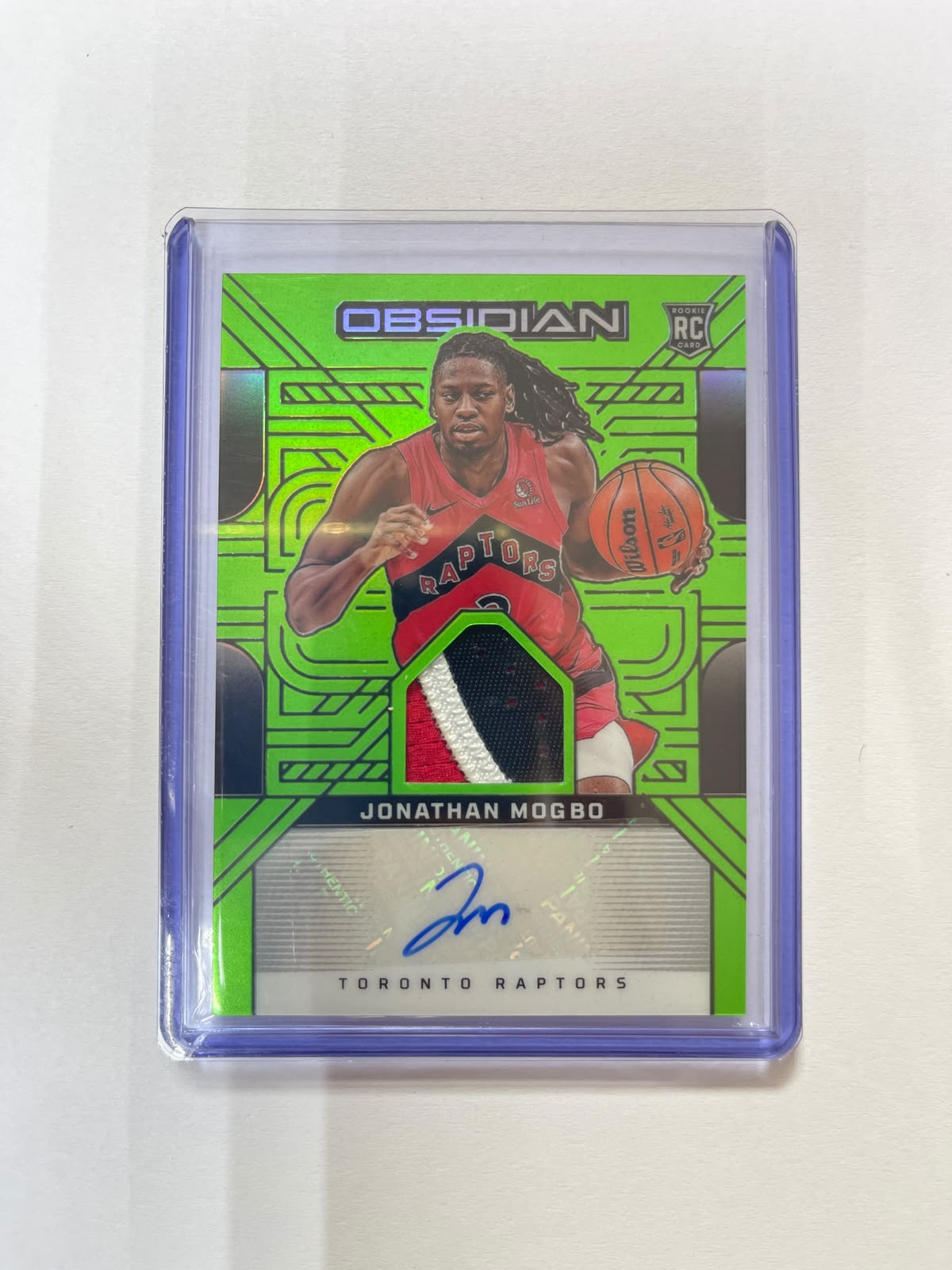 Jonathan Mogbo RC Auto Patch /25 - 2024-25 Panini Obsidian