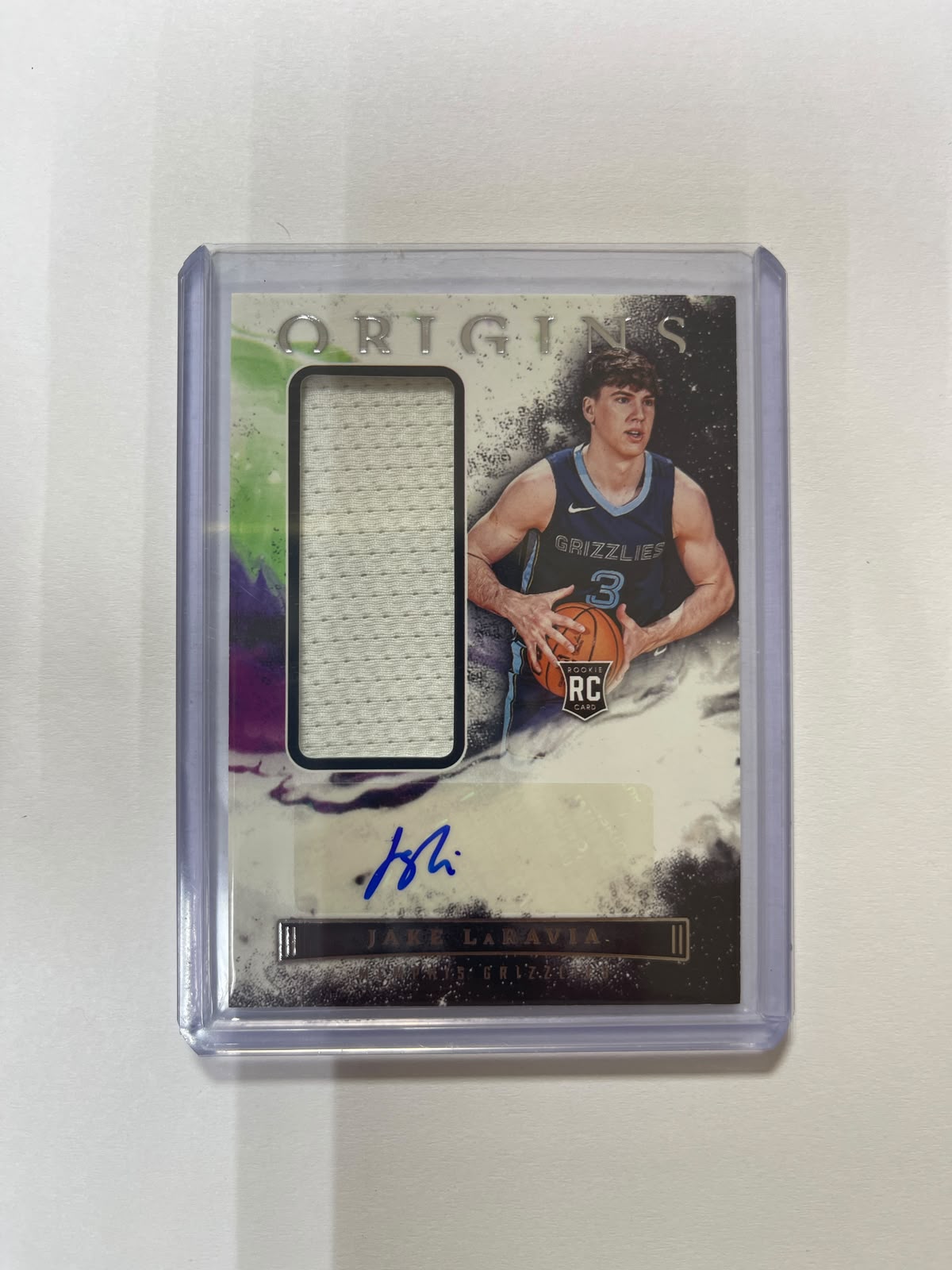 Jake LaRavia RC Jersey Auto - 2022-23 Panini Origins
