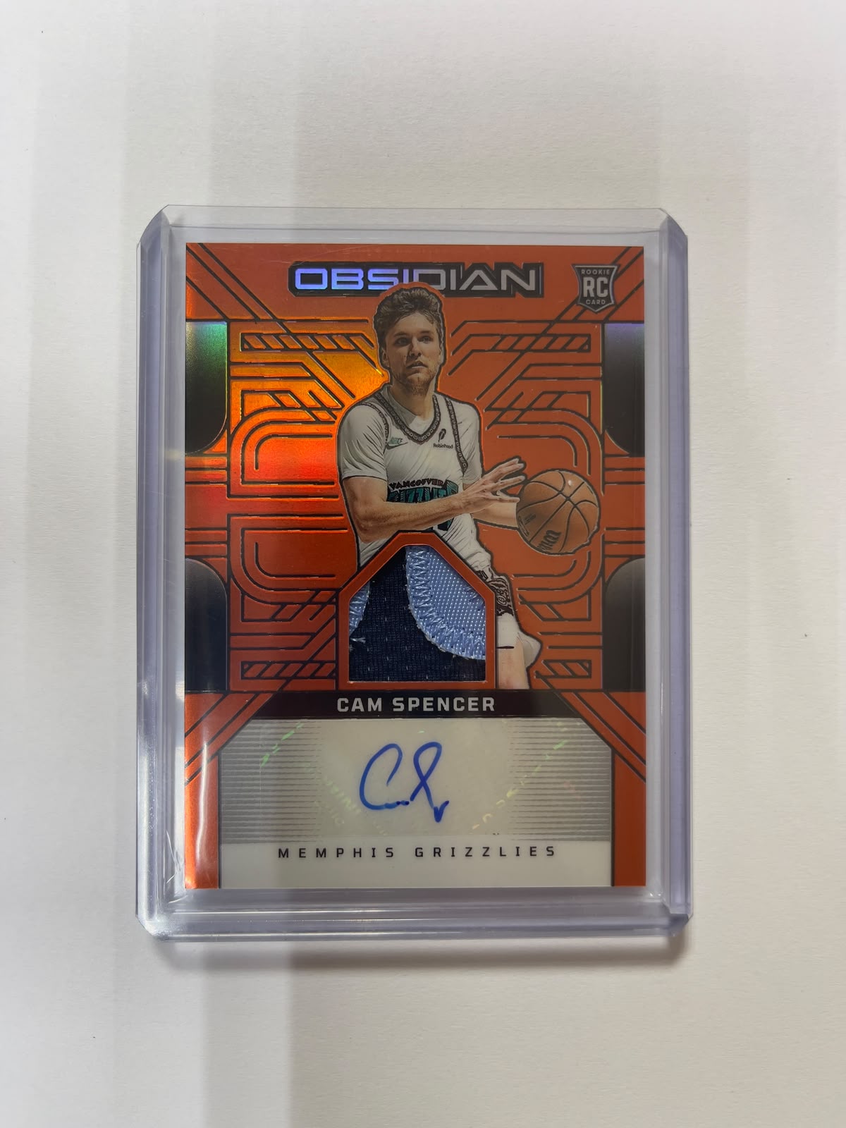Cam Spencer RC Auto Patch /99 - 2024-25 Panini Obsidian