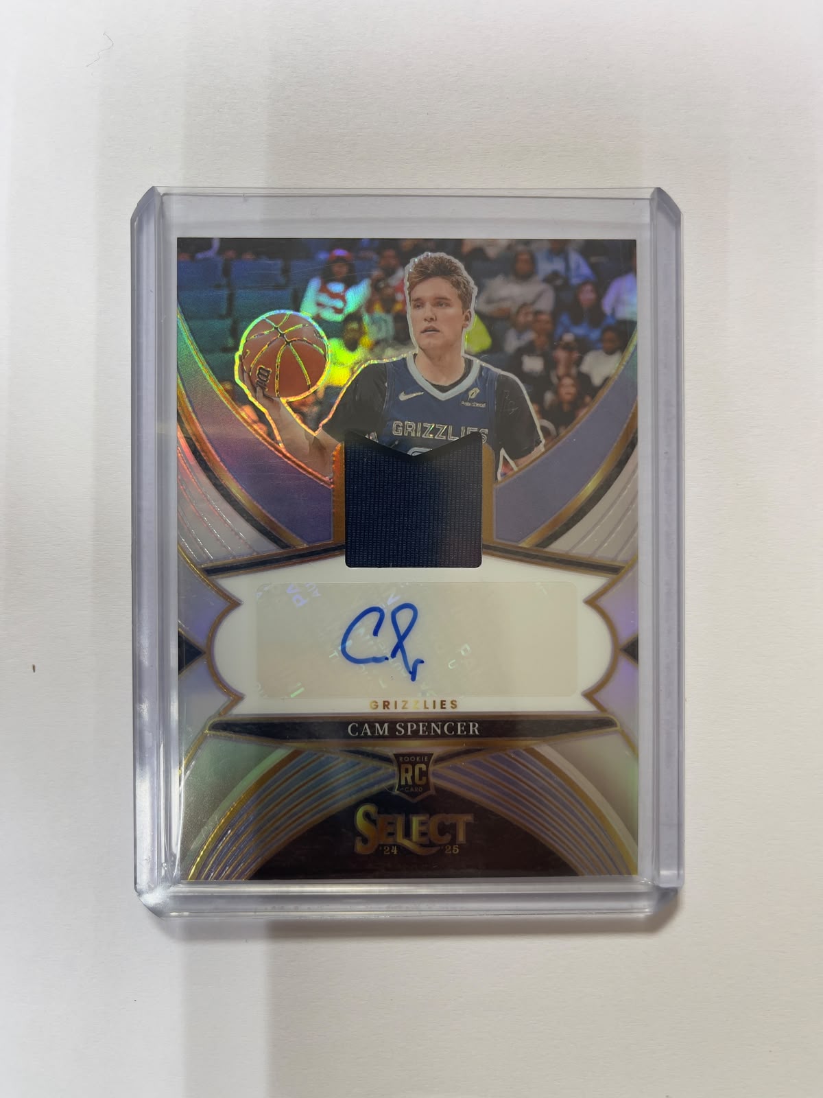 Cam Spencer RC Auto Patch /199 - 2024-25 Panini Select