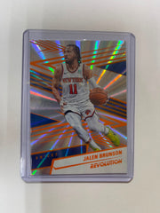 Jalen Brunson /75 - 2024-2025 Panini Revolution Sunburst