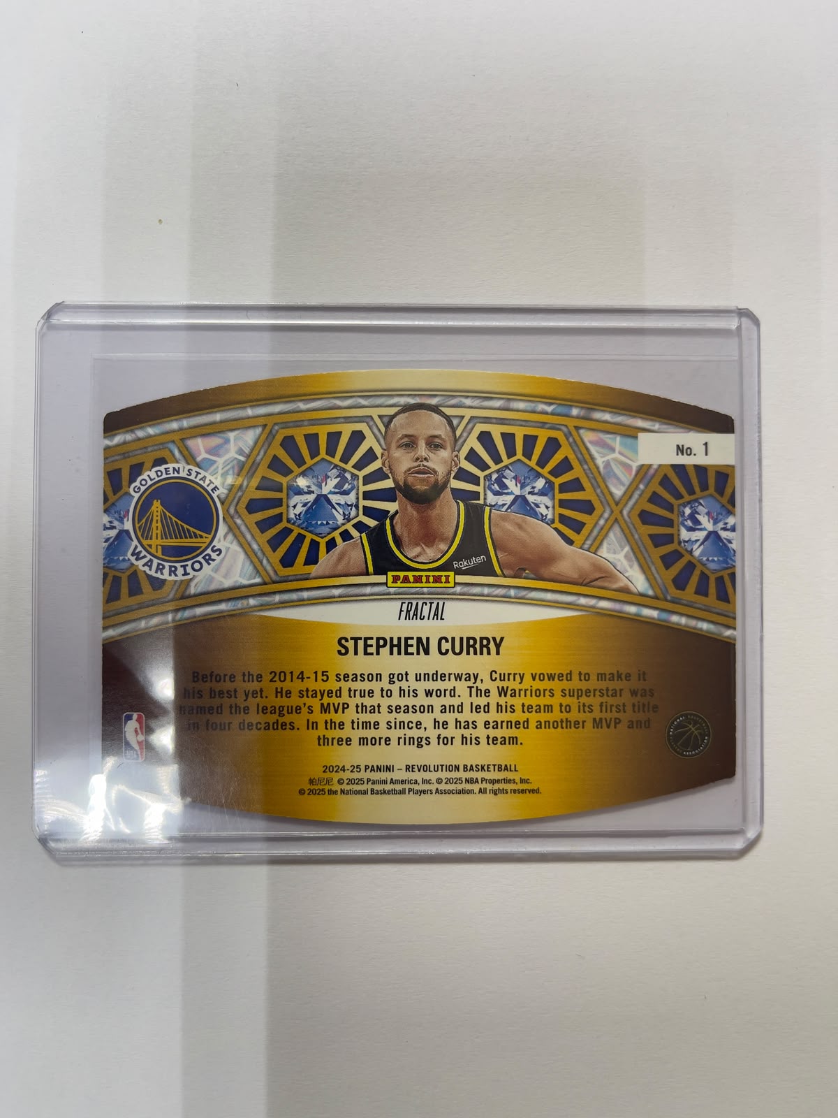 Stephen Curry - 2024-25 Panini Revolution Ring Bearers Fractal