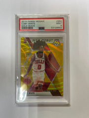 Coby White RC - 2019-2020 Panini Mosaic Gold Wave PSA 9