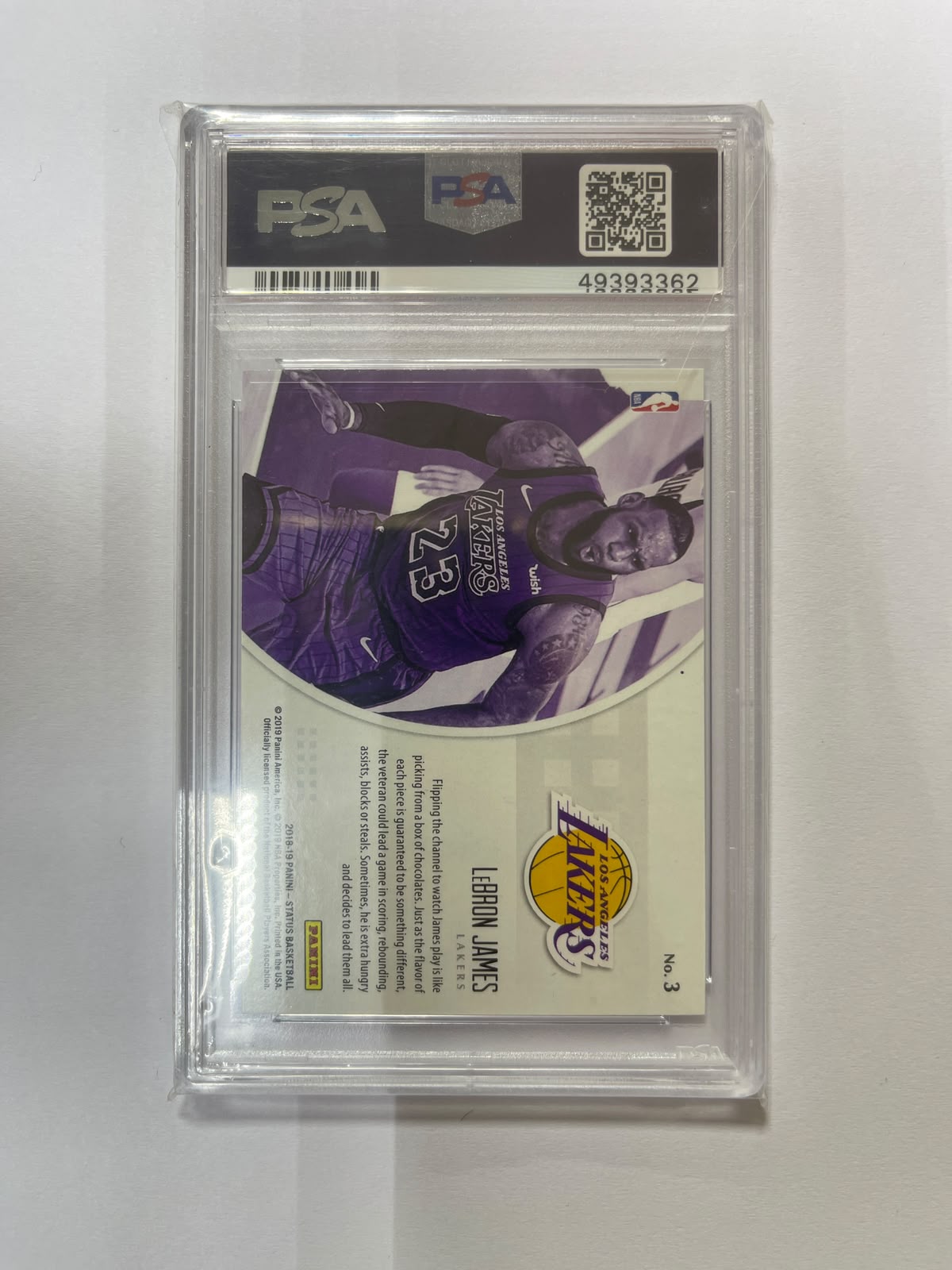 LeBron James - 2018-2019 Panini Status Symbols Blue PSA 9