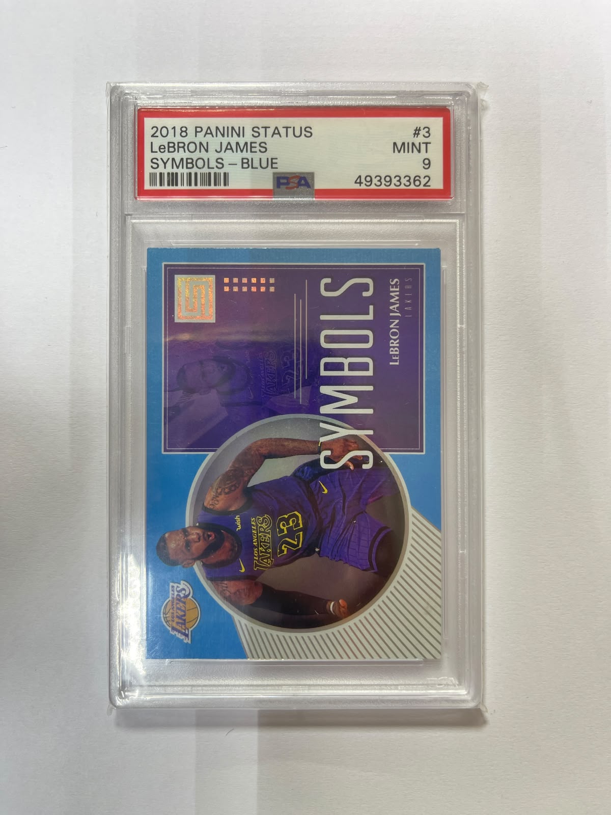 LeBron James - 2018-2019 Panini Status Symbols Blue PSA 9