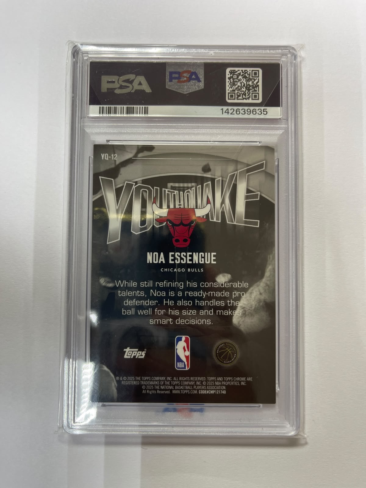 Noa Essengue RC /25 - 2025-2026 Topps Chrome Basketball PSA 9