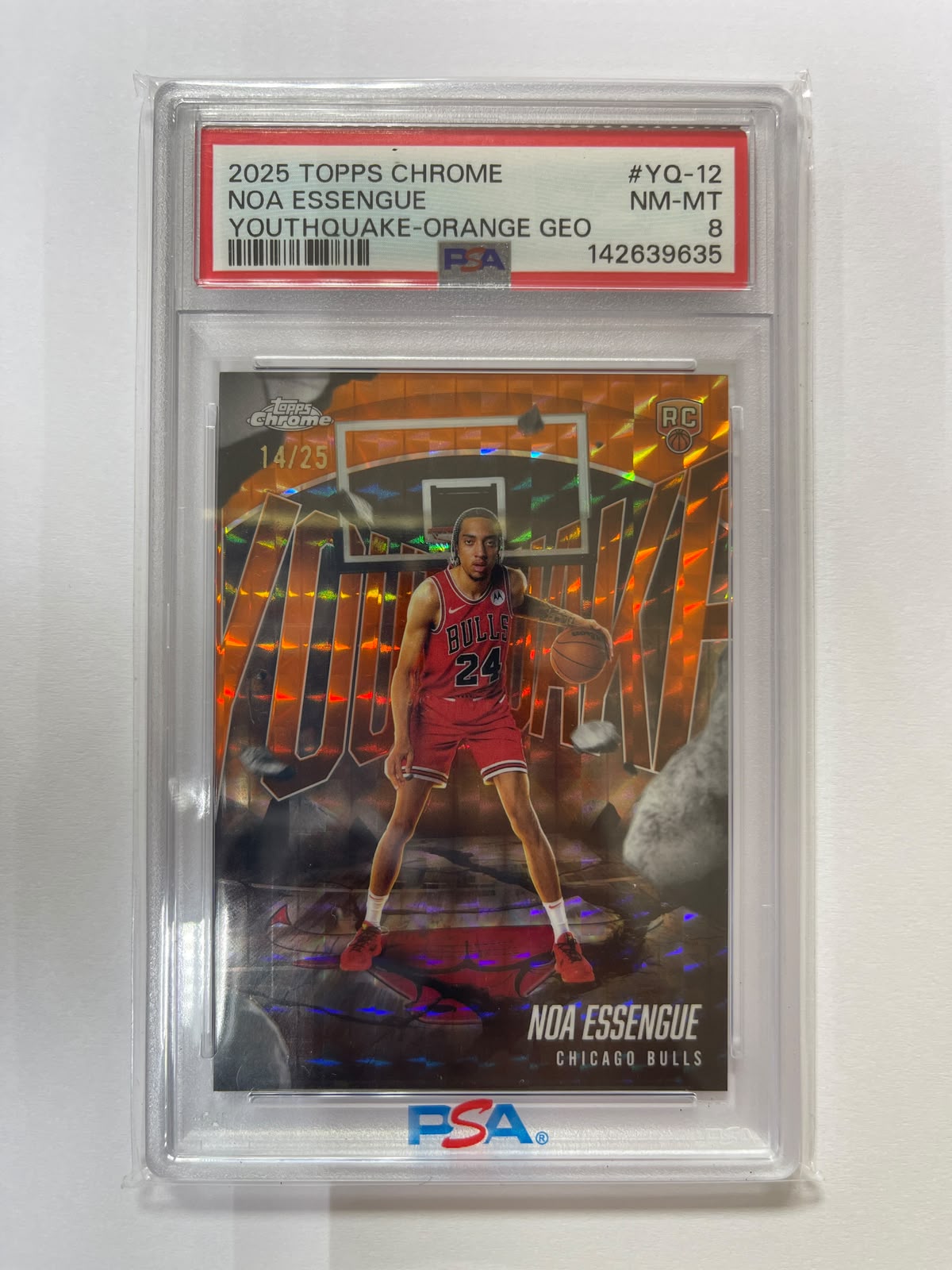 Noa Essengue RC /25 - 2025-2026 Topps Chrome Basketball PSA 9
