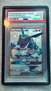 PSA 10 2018 POKEMON SUN & MOON FA/ RAYQUAZA GX #177a