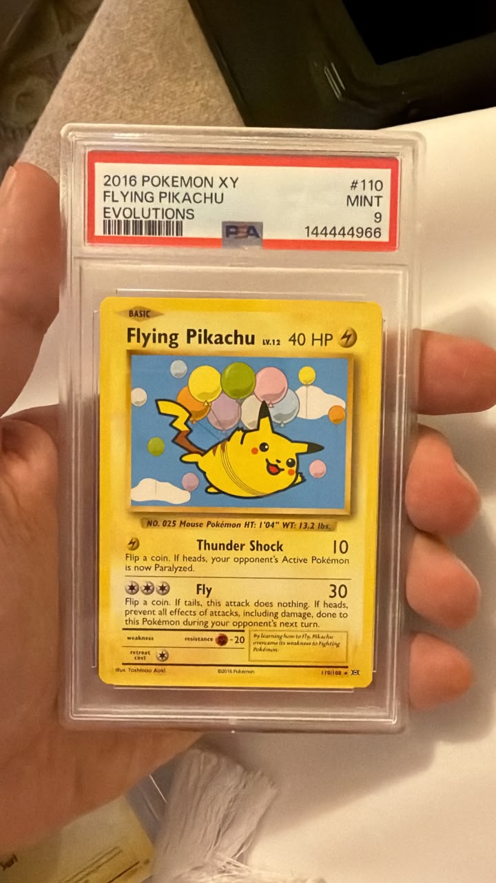 2016 POKEMON X Y FLYING PIKACHU #110 MINT - PSA 9