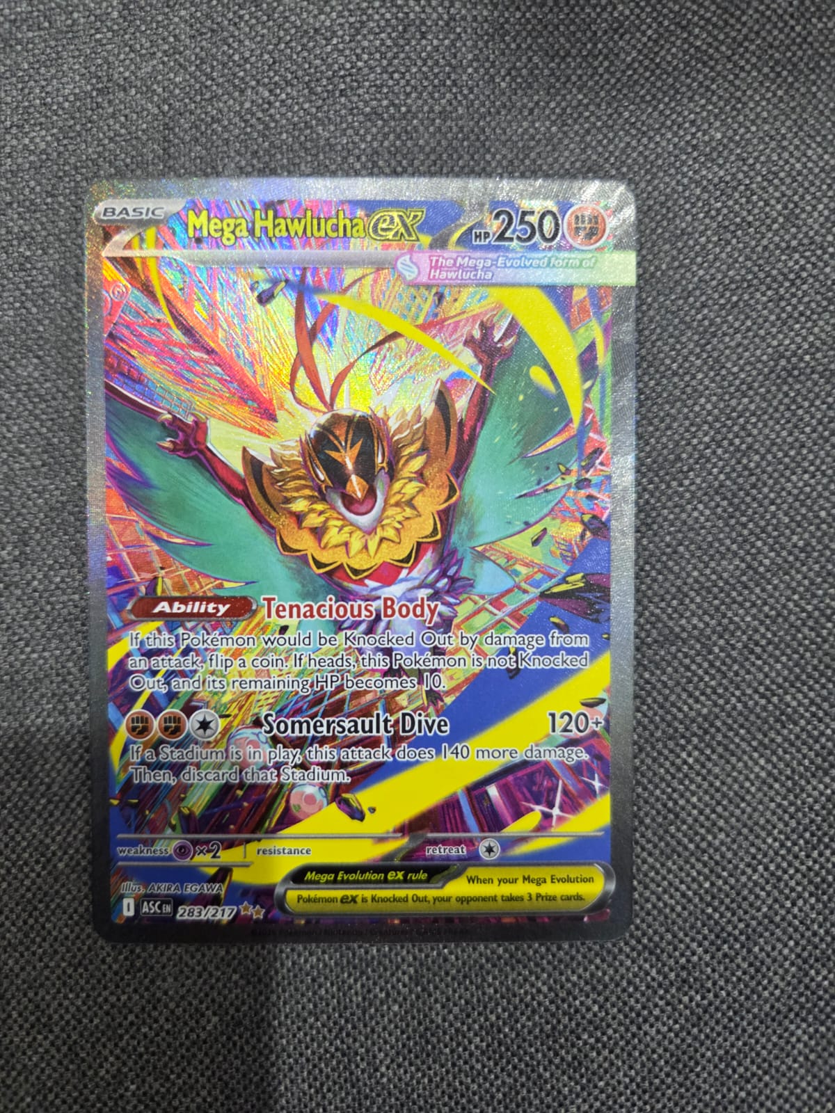 Pokemon Ascended Heroes Mega Hawlucha ex Alternate Art #283