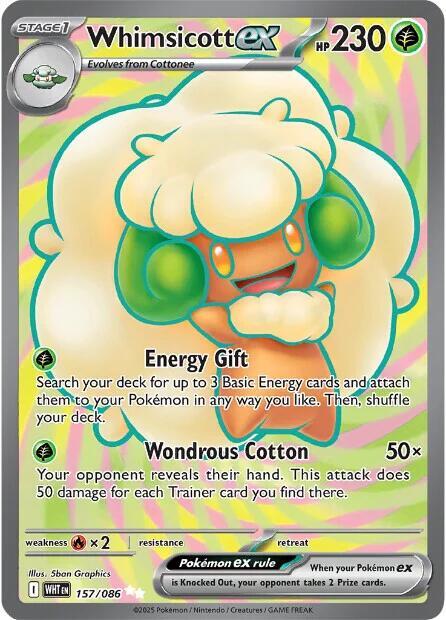Whimsicott ex - 157/086 - SV: White Flare (WHT) by Poké Dubai on MYNTED