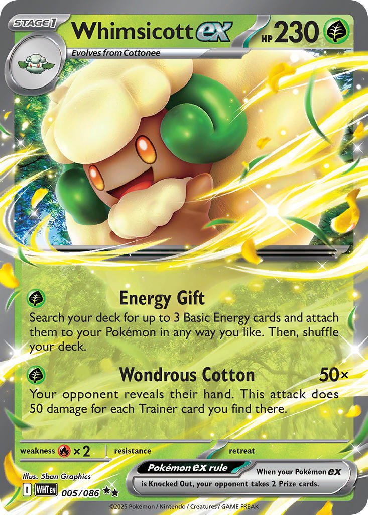 Whimsicott ex · White Flare (WHT) 005 by PokeMarsi on MYNTED