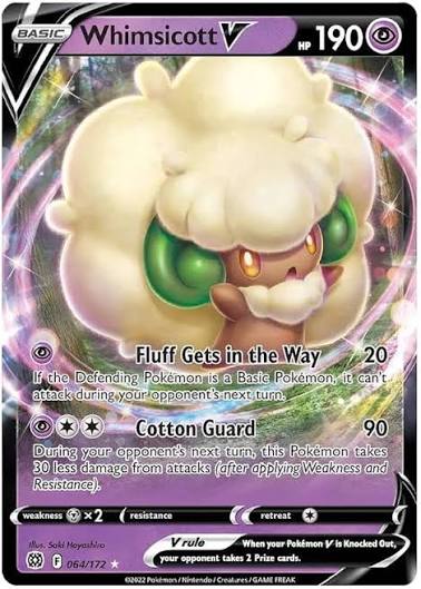 Whimsicott V Brilliant Stars 064/172 by ISB Collector on MYNTED