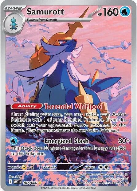 White Flare Samurott 107/086 by PlayVault on MYNTED