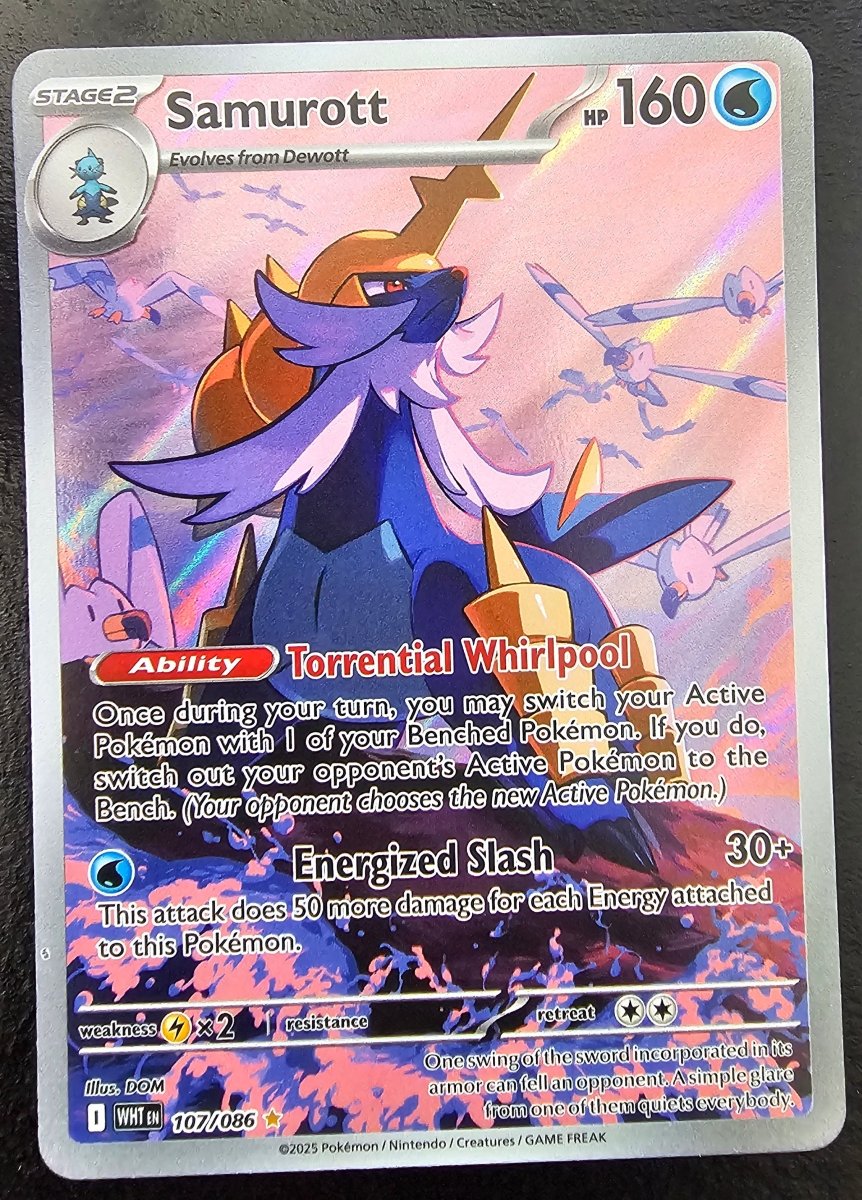 White Flare Samurott 107/086 by PlayVault on MYNTED